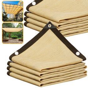1 Outdoor Shade Cloth, Deck and Backyard Patio Shade Cloth, 6-Stitch Encrypted 80% Shade Cloth, Heat Resistant