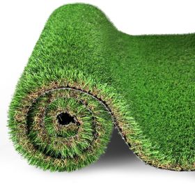 3FTX10FT Outdoor Artificial Grass Runner Rug, Thick Realistic Fake Grass Roll Decor Patio Balcony Garden Lawn, Dog Pets Turf Drain Mat (Color: as Pic)