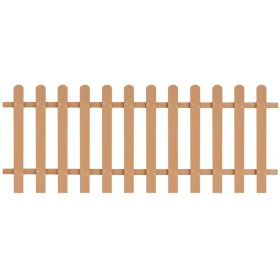 Picket Fence WPC 78.7"x31.5" (Color: Brown)