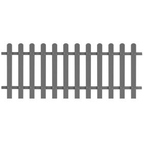 Picket Fence WPC 78.7"x31.5" (Color: Grey)